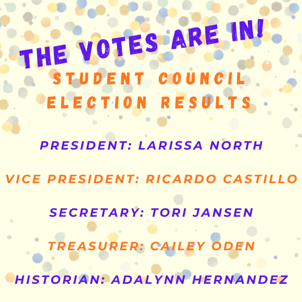 25-26 Student Council Election Positions