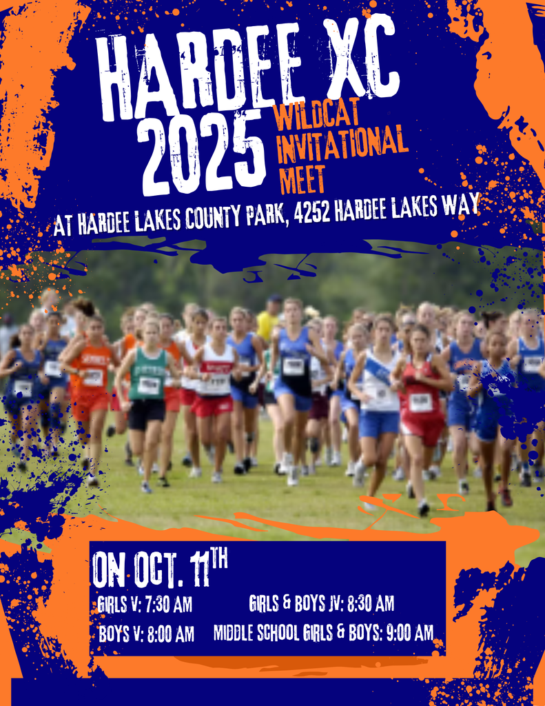 Hardee Invitational flyer FOR CROSS COUNTRY EVENT