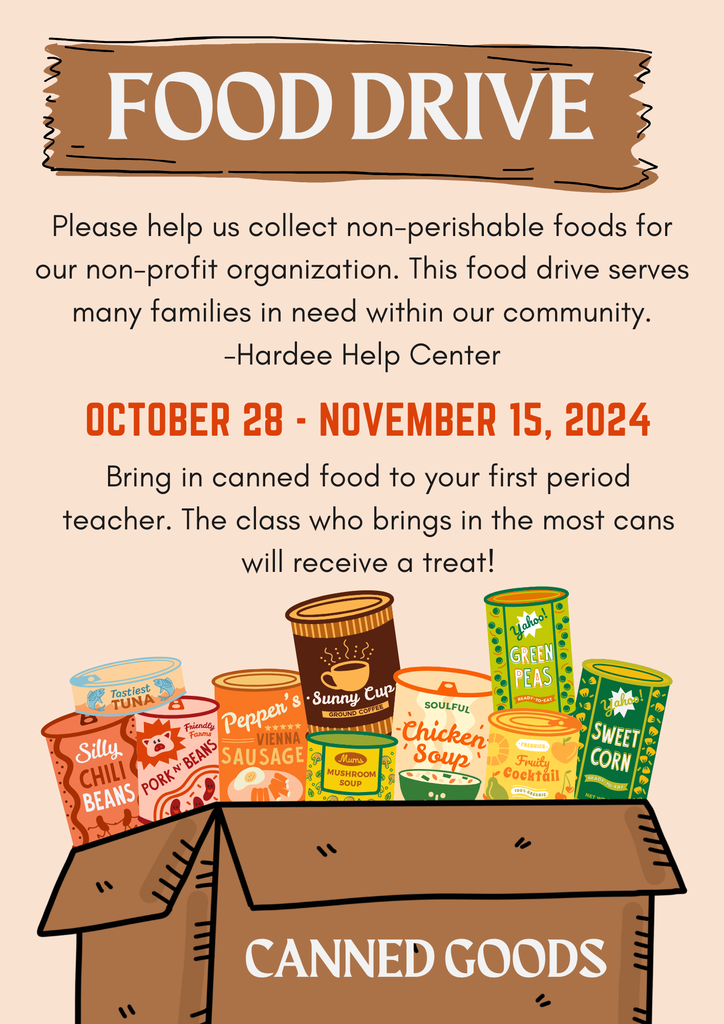 Brown Orange Yellow Green Colorful Illustration Creative Food Drive Flyer