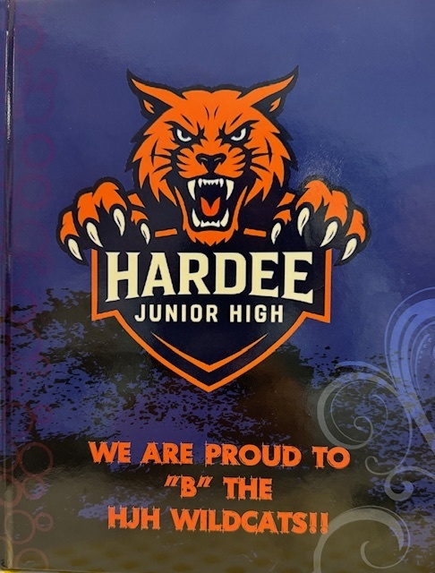 Hardee Jr. High We are proud to "B" HJH Wildcats!  Navy Blue Background with Orange Wildcat