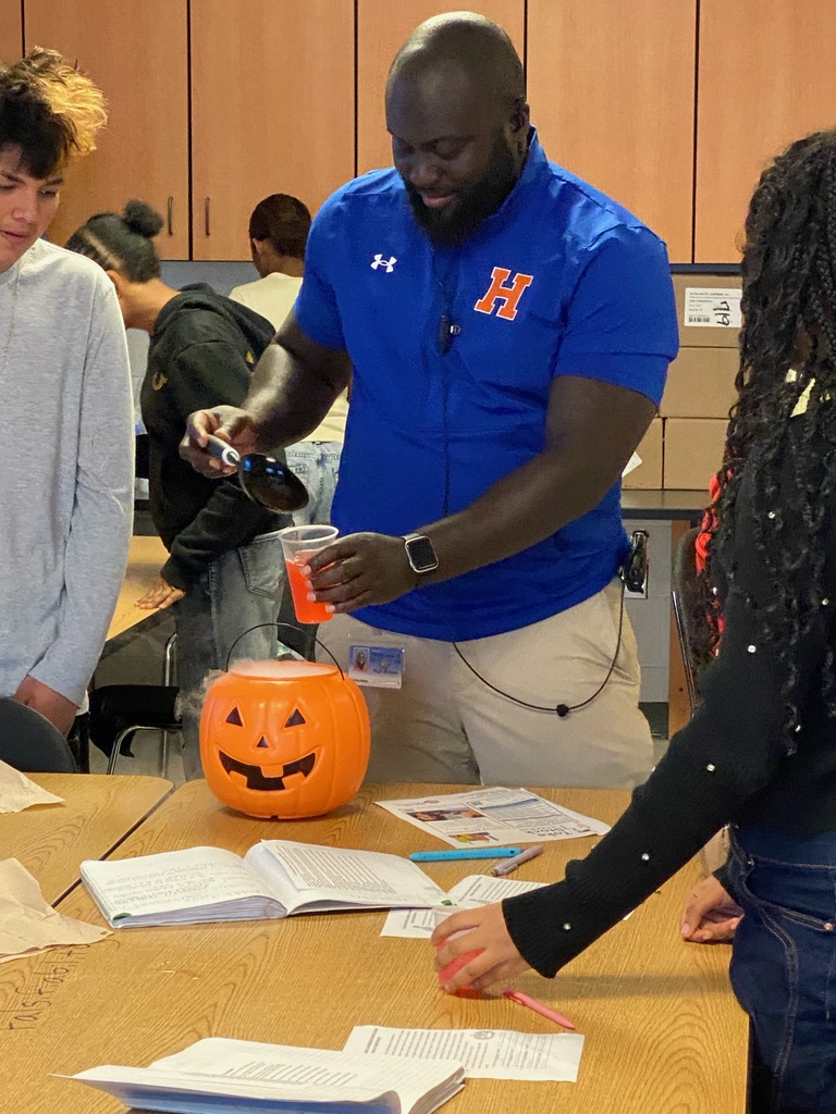 Students  experimenting with dry ice
