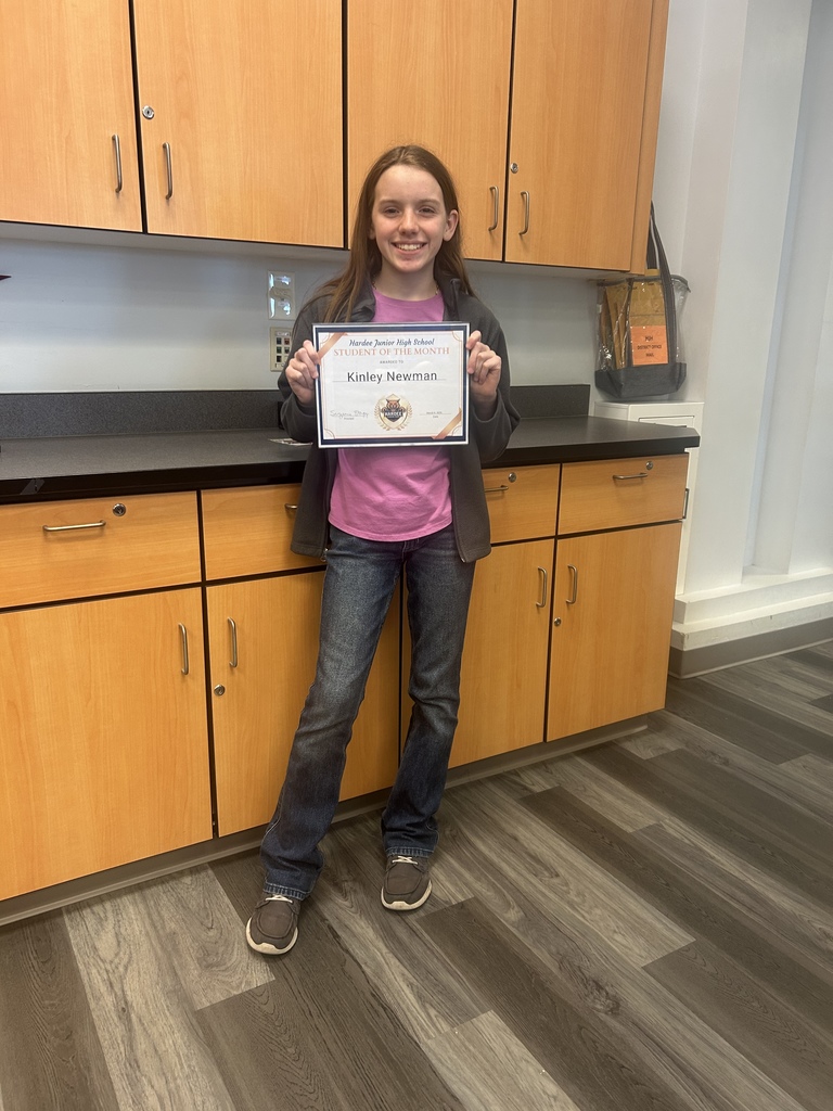 Student of the Month Kinley Newman