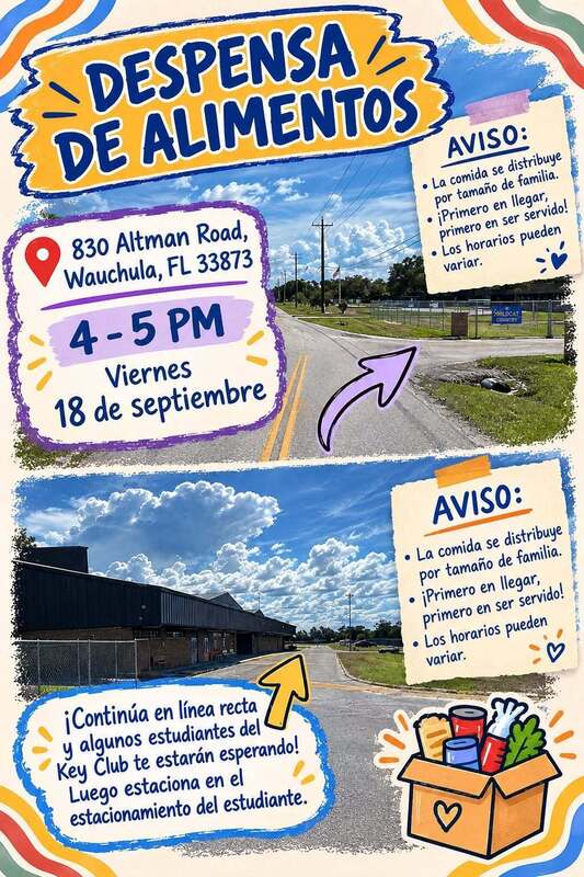 flyer of same information as contained in article in Spanish