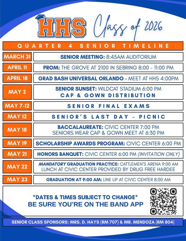 Schedule as outlines in article