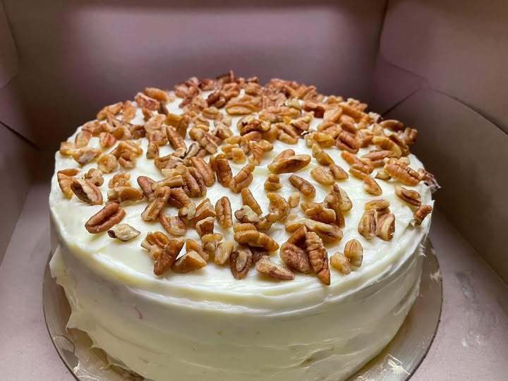 Carrot cake, baked by Cindy Hartley