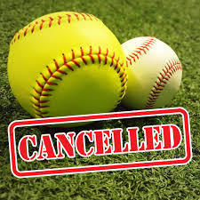 JH Baseball and Softball cancelled today