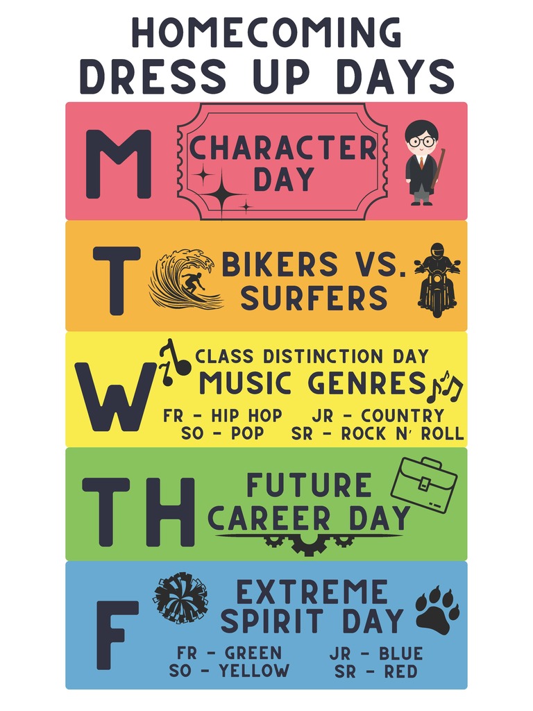 Junior high High School Homecoming Week