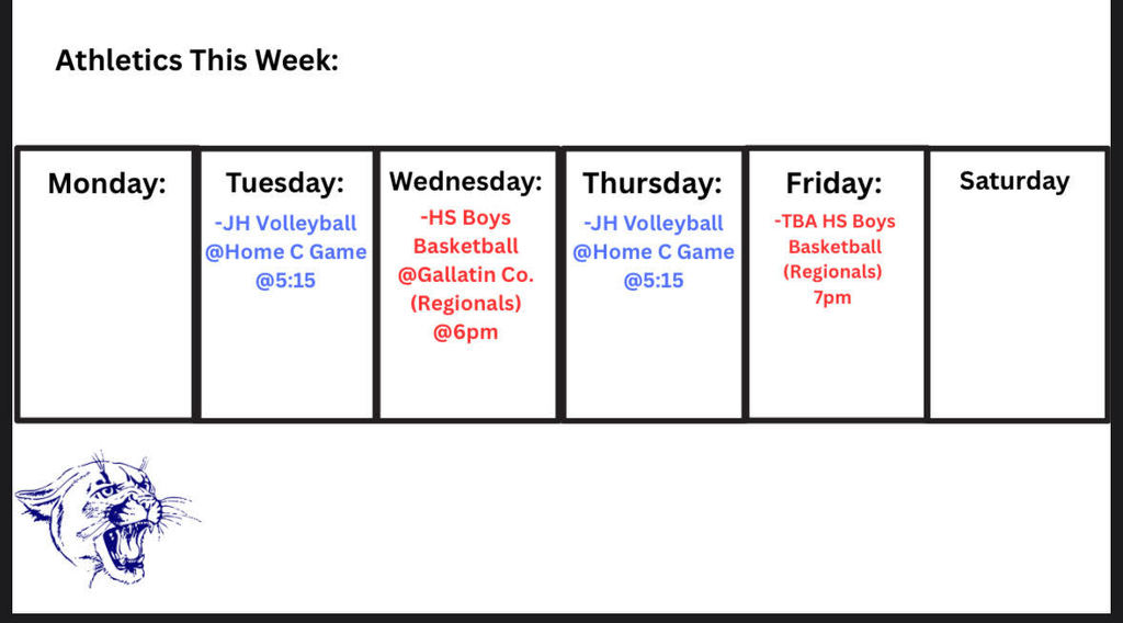 Athletic Schedule