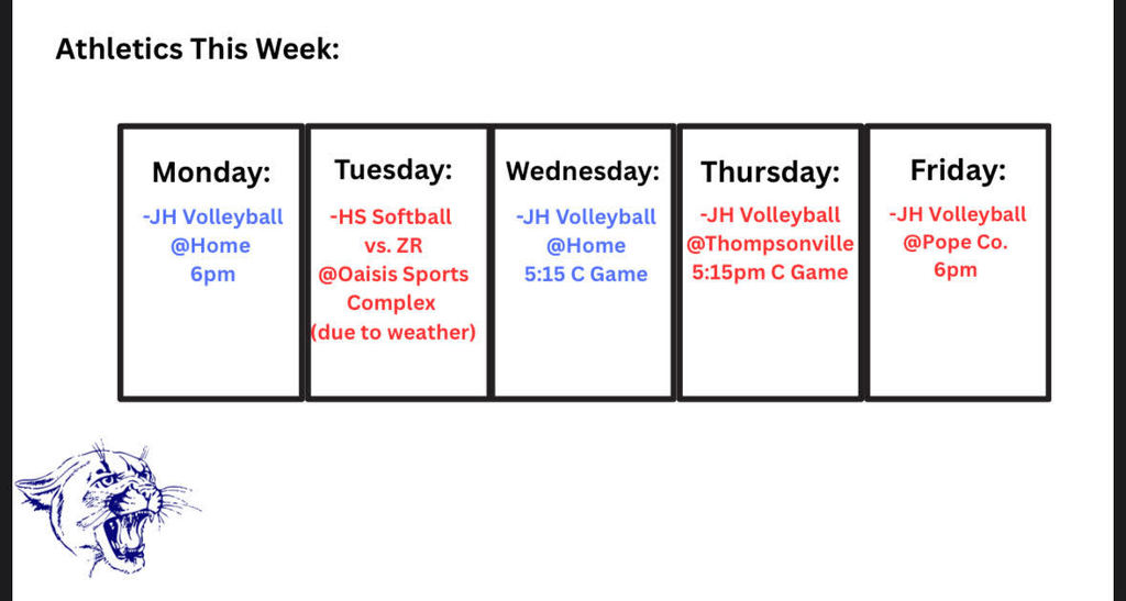 Athletic Schedule