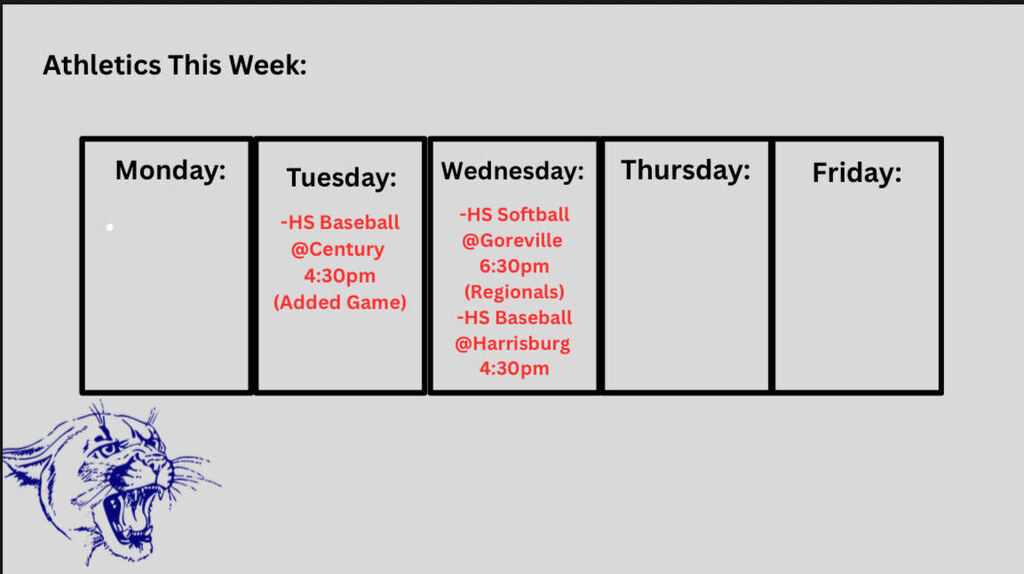Athletic Schedule