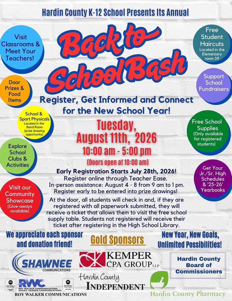 Back to School Bash Information Flyer