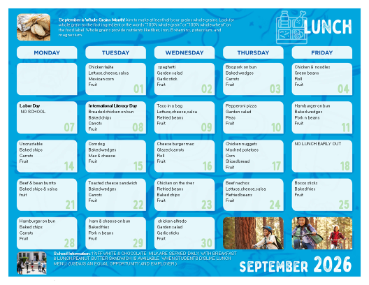 sept menus