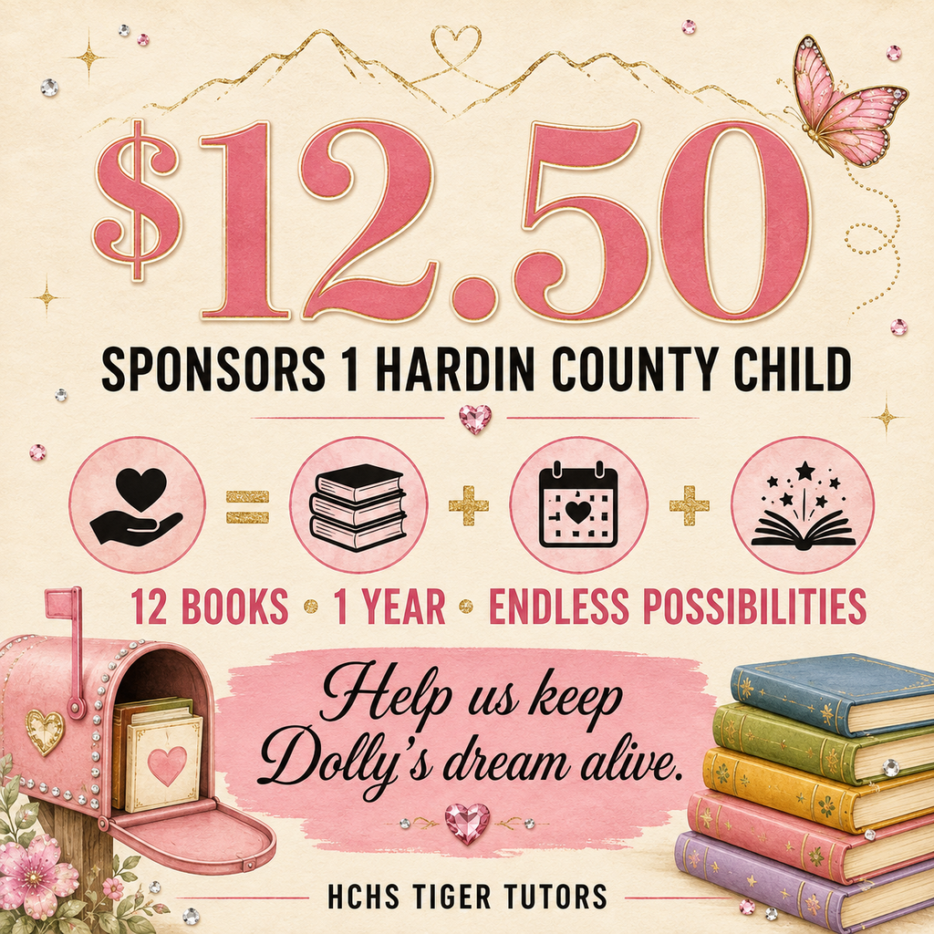 Level 1 $12.50 supports one Hardin County child.