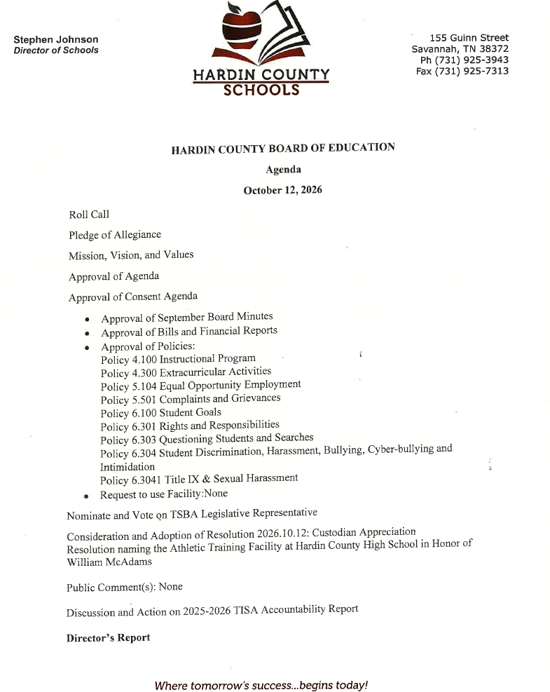 Oct26Agenda
