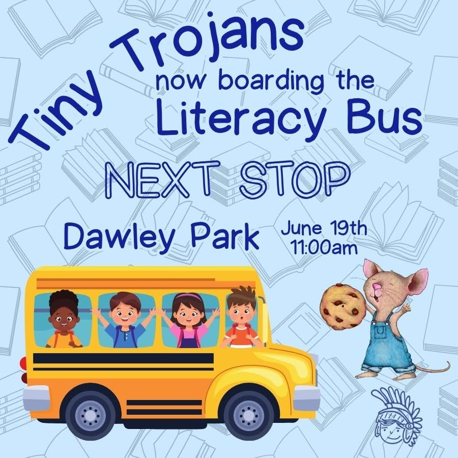 Join us on the early learning bus today at Dawley Park!