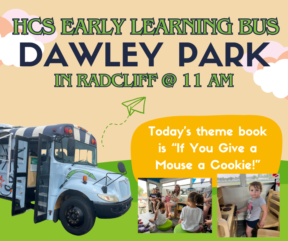 early learning bus at Dawley Park