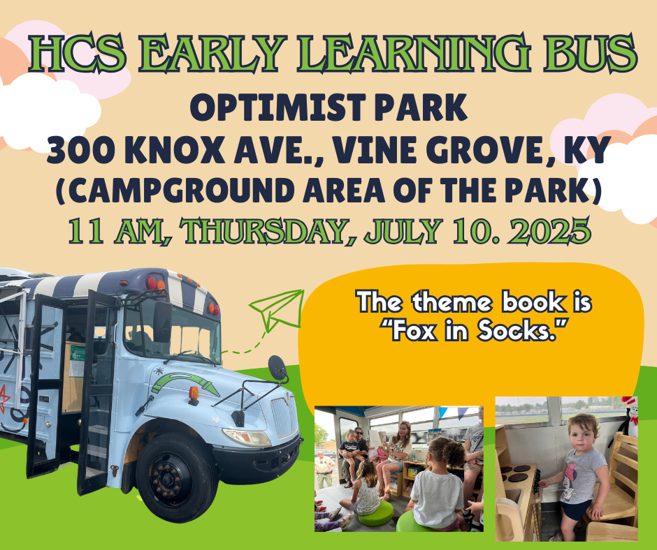Early Learning Bus at Vine Grove Optimist Park