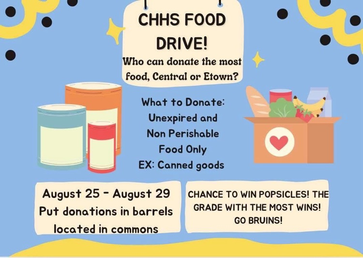 CHHS Food Drive vs. Etown High