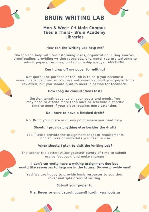 Writing Lab Flyer