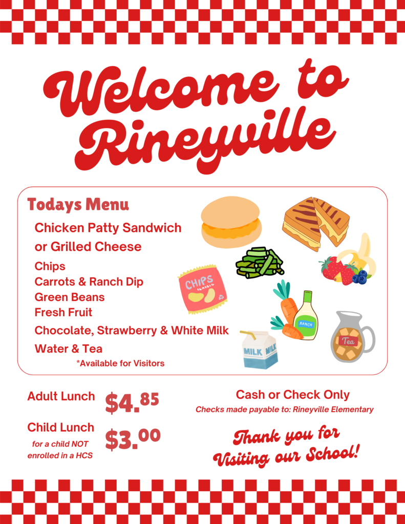 Friday Menu