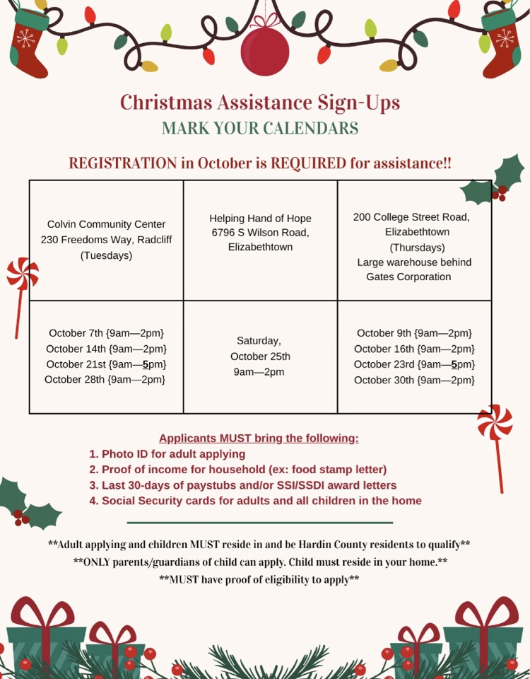 holiday assistance