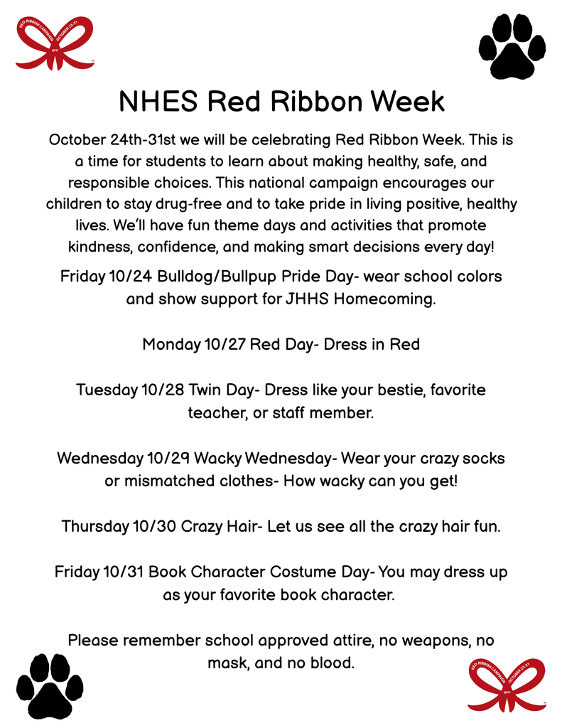 Red Ribbon Week 10/24-31/2025