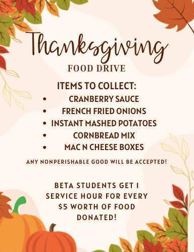 Thanksgiving Food Drive