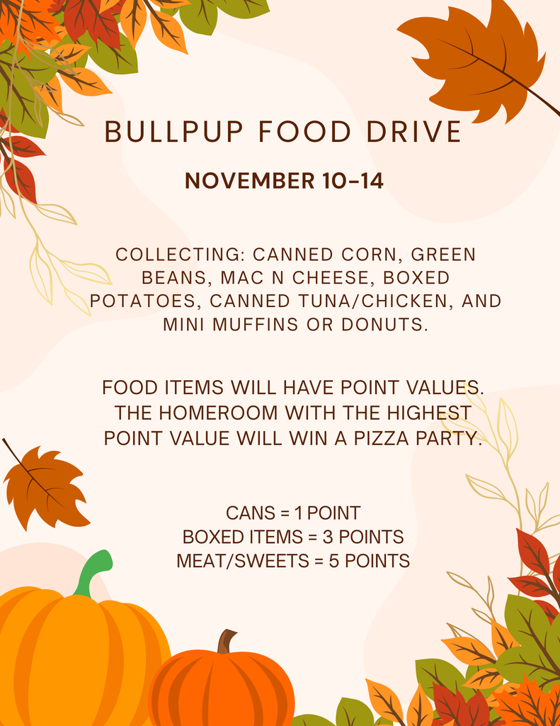 Bullpup Food Drive