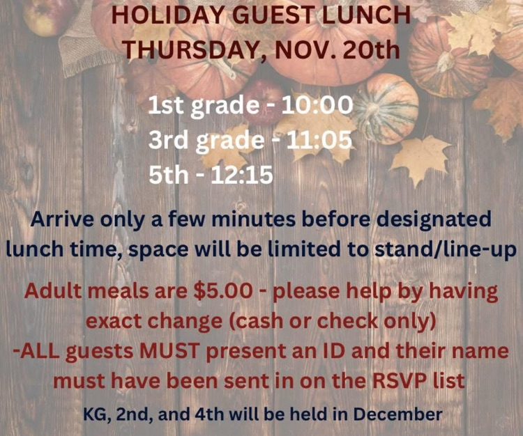 holiday guest lunch
