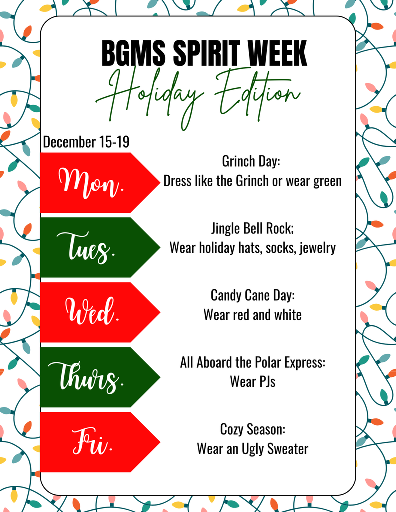 December Spirit Week