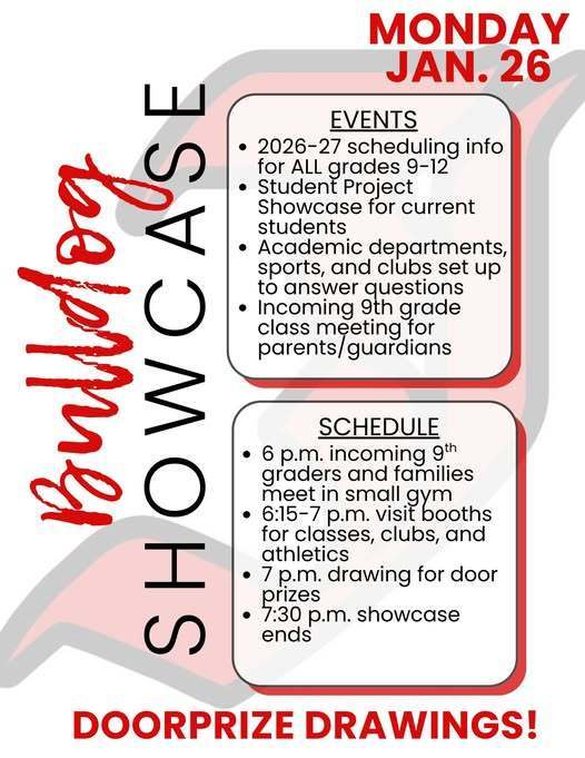 Bulldog Showcase Schedule
