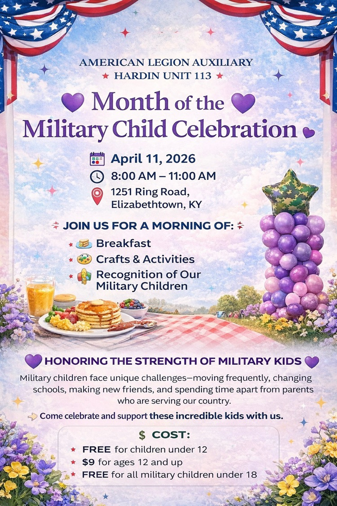 month of military child flyer 