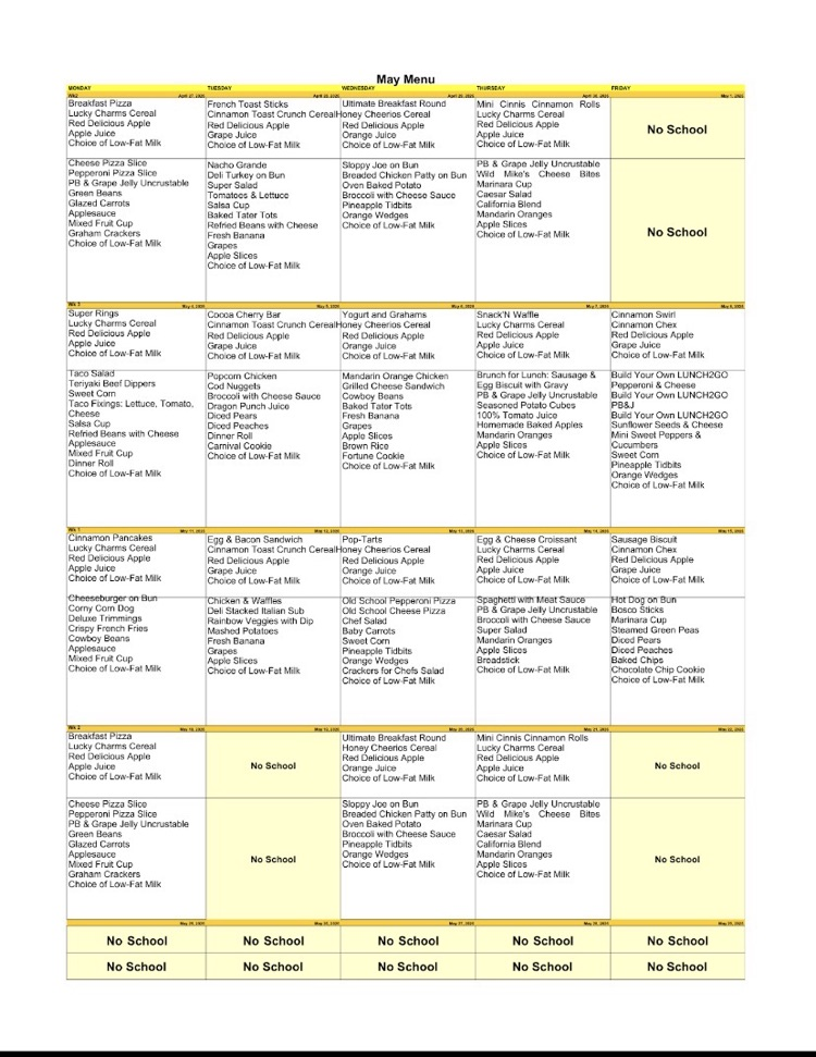 may menu