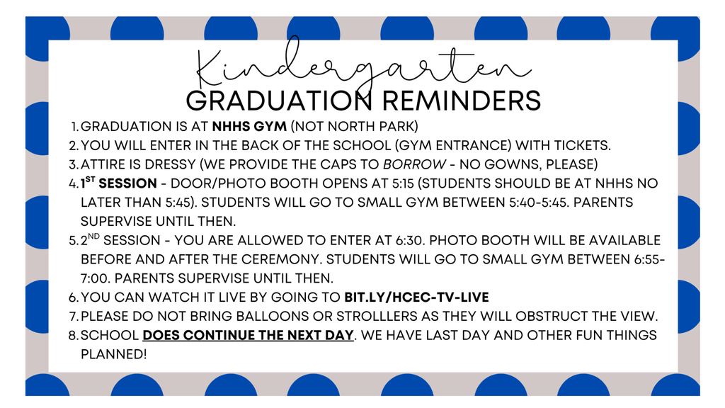 grad reminders