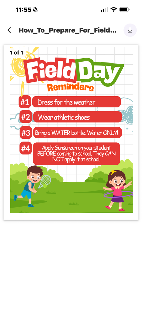 Field Day reminder