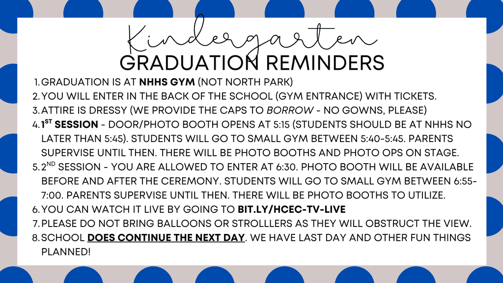 grad reminders