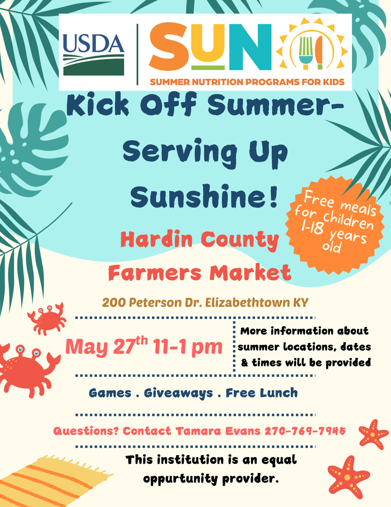 summer meals free kick off event flyer