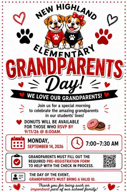 Grandparents Day. Scan QR code to register.