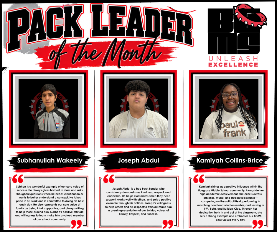 Pack Leader of the Month