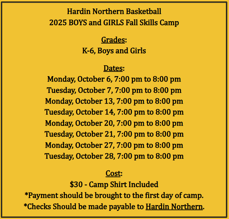 Fall Skills Camp