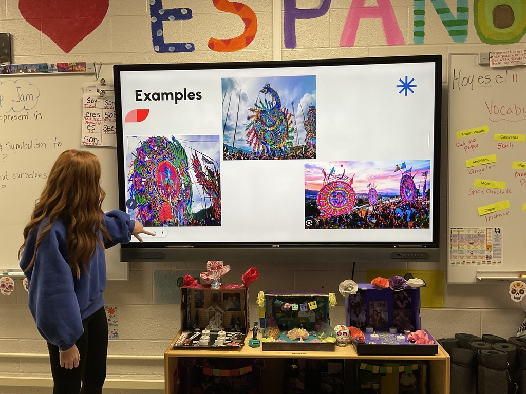 Our Spanish students have been diving deep into cultural learning! 🌍💀    This week, they researched and compared Día de los Muertos with similar celebrations around the world. Through their findings, they discovered fascinating traditions from countries such as Spain, Brazil, Guatemala, India, the Philippines, El Salvador, and Ireland.    Students then presented what they learned to the class and did a fantastic job showcasing the unique ways different cultures honor and remember loved ones.    Way to go, students! We’re proud of your hard work and curiosity.