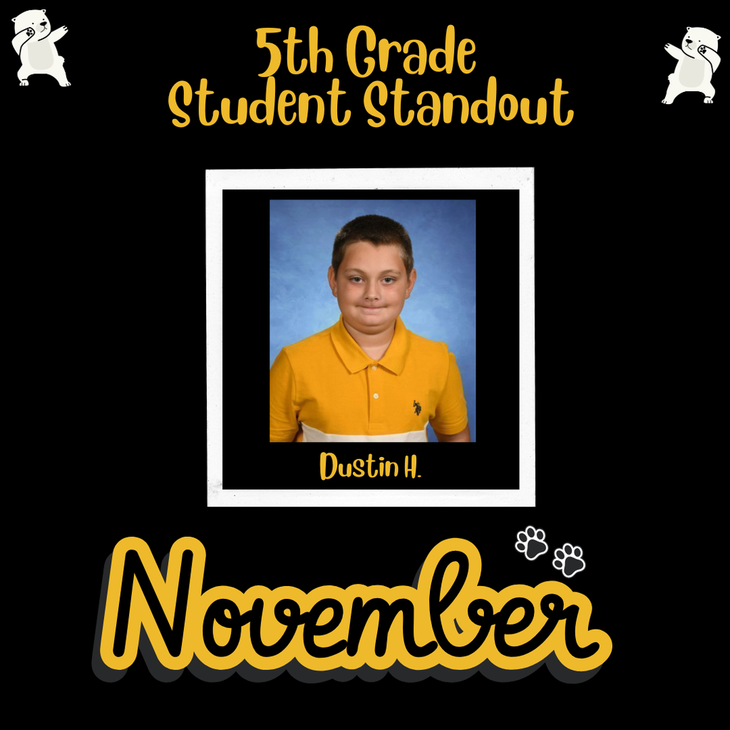 5th Grade Stand Out Student