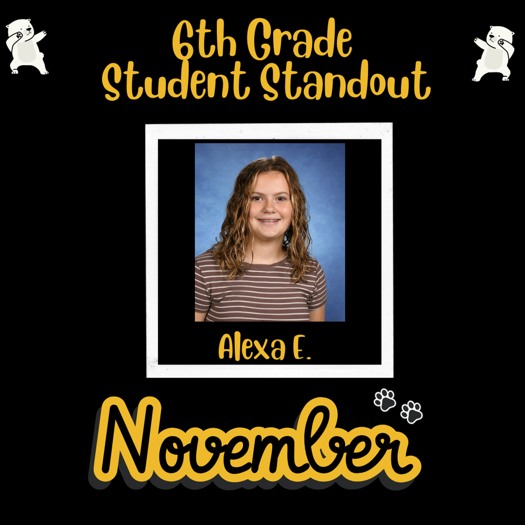 6th grade stand out student