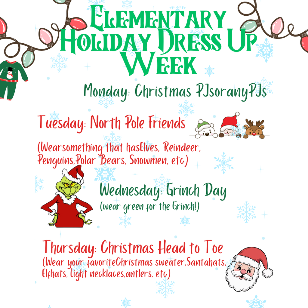 Elementary Dress Up Days