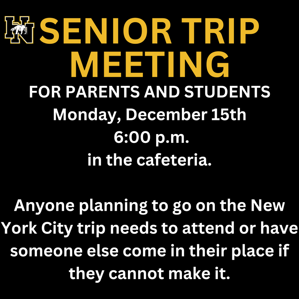 Senior trip meeting