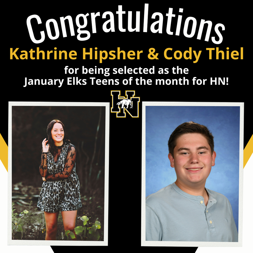 January Elks Teens of the Month