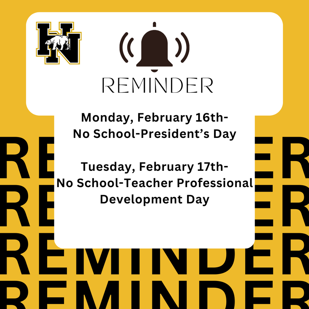 Reminder-No School