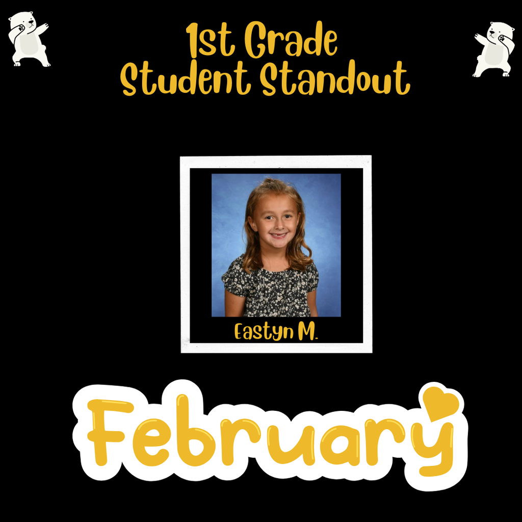 1st Grade Stand out Student
