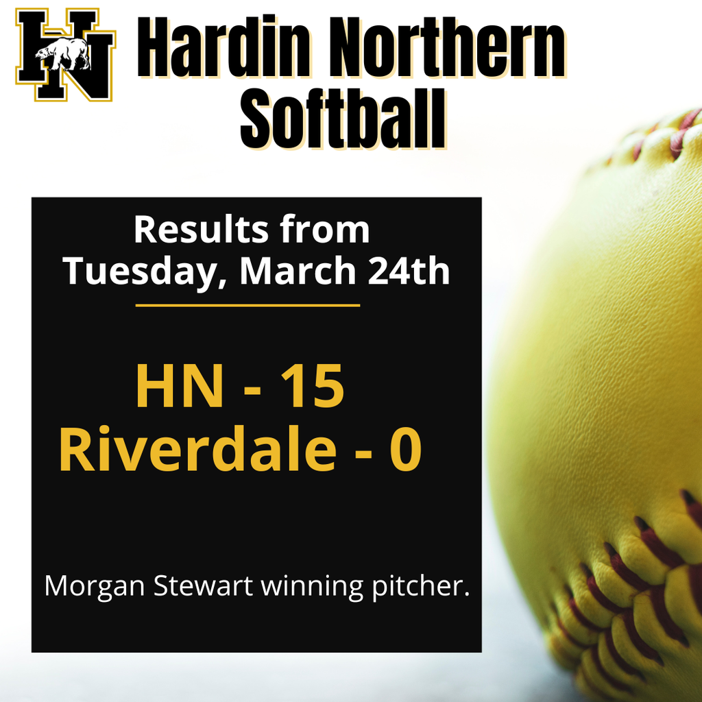 Softball Game Results