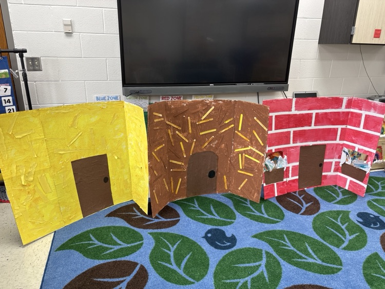 The Three Little Pig houses